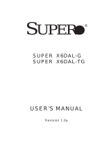 Supermicro X6DAL-TG User manual