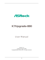 ASROCK K7UPGRADE-880 Datasheet