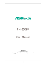 ASROCK P4I65GV User manual