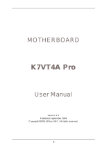 ASROCK K7VT4A PRO Owner's manual