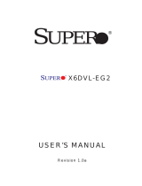 Supermicro X6DVL-EG2 User manual