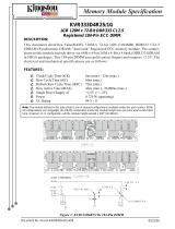 Kingston Technology KVR333D4R25/1G Datasheet