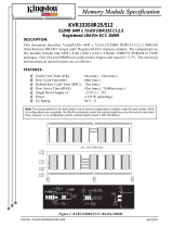 Kingston Technology KVR333S8R25/512 Datasheet