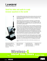 Linksys WVC54G - Wireless-G Internet Video Camera Network Datasheet