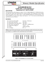 Kingston Technology KVR400S8R3A/512 Datasheet