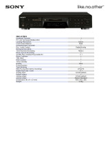 Sony MDSJE780 Datasheet