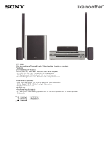 Sony HTP-2000 Datasheet