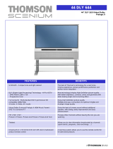 Thomson 61" DLP 16/9 TV Datasheet