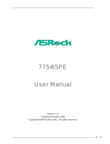 ASROCK 775i65PE User manual