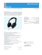Sennheiser HD-202 User manual