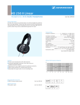 Sennheiser HD 250 User manual
