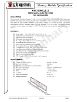 Kingston Technology KHX7200D2/512 Datasheet