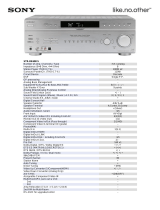 Sony STR-DE698S Datasheet