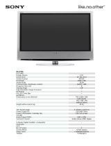 Sony KLV-S32A10E Datasheet