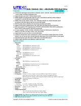 Lite-On 16x 8x 8x / 16x 6x 4x / 5x /16x + 48x 24x 48x Super AllWrite Datasheet