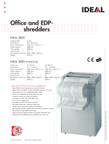 Ideal Office- & EDP-shredder IDEAL 3802-Cross/Cut Datasheet