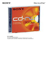 Sony CDRW700A Datasheet
