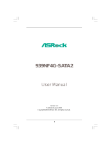 ASROCK 939NF4G-SATA2 User manual