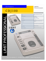 Limit CDJ100 Professional CD Player Datasheet