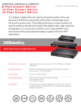 US Robotics 24-Port 10/100 Mbps Ethernet Switch Datasheet