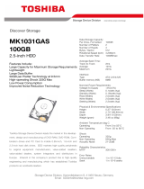 Toshiba MK-1031GAS Datasheet