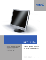 NEC LC19m 19" LCD Display Datasheet