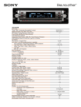 Sony CDXRA550 Datasheet