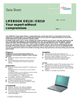 Fujitsu LIFEBOOK E8110 - Core Duo T2500, 1024MB, 80GB, 15" TFT, Win XP Pro User manual