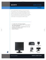 Sony SDM-X75FS Datasheet