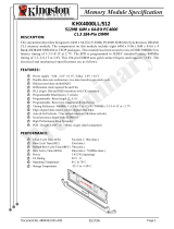 Kingston Technology KHX4000LL/512 Datasheet