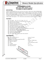 Kingston Technology KHX6400D2LLK2/2G Datasheet