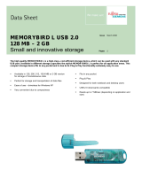 Fujitsu MEMORYBIRD L USB 2.0 256MB Datasheet