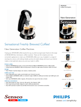 Philips HD7822/60 New Generation Special finishing Coffee pod system Datasheet