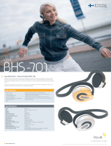 Iqua Wireless Headset BHS-701 Datasheet