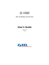 ZyXEL G-1000 User manual