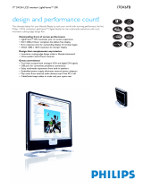 Philips 17" SXGA LCD monitor LightFrame™ DR. White. Datasheet