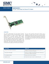 SMC EZ Card 10/100 SMC1244TX-1 Datasheet