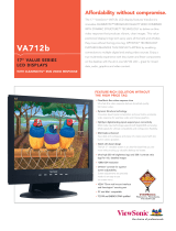 ViewSonic VA712B Datasheet