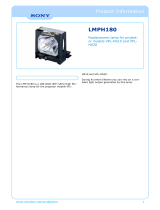 Sony LMPH180 Datasheet