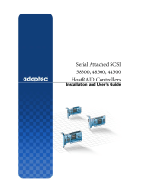 Adaptec Serial Attached SCSI 48300 Datasheet