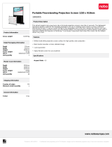 Kensington Portable Floorstanding 1220 x 910mm Datasheet