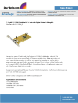 StarTech.com PCI1394-2 Datasheet