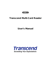 Transcend Compact Card Reader User manual