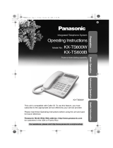 Panasonic KX-TS600W User manual
