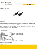 StarTech.com 10 ft IEEE-1394 4-6 M/M Datasheet