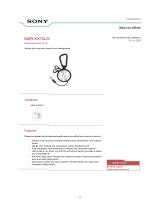 Sony MDR-KX70 Datasheet