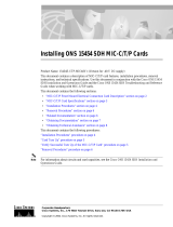 Cisco 15454E-CTP-MIC48V= Datasheet
