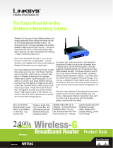 Linksys WRT54G Datasheet