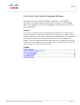 Cisco 1000Base LX SFP - 1310nm - LC - C Temp User manual