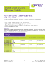 Aeneon AETS25DAPSA2GB Datasheet